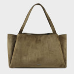 IVORY SUEDE Shoulder Bag - SAGE GREEN