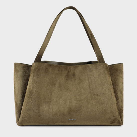 IVORY SUEDE Shoulder Bag - SAGE GREEN
