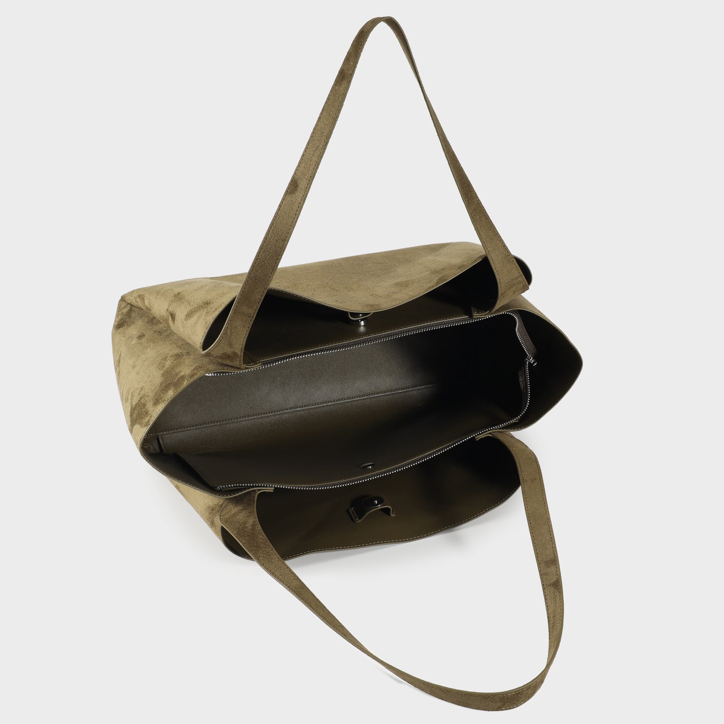 IVORY SUEDE Shoulder Bag - SAGE GREEN