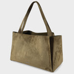 IVORY SUEDE Shoulder Bag - SAGE GREEN