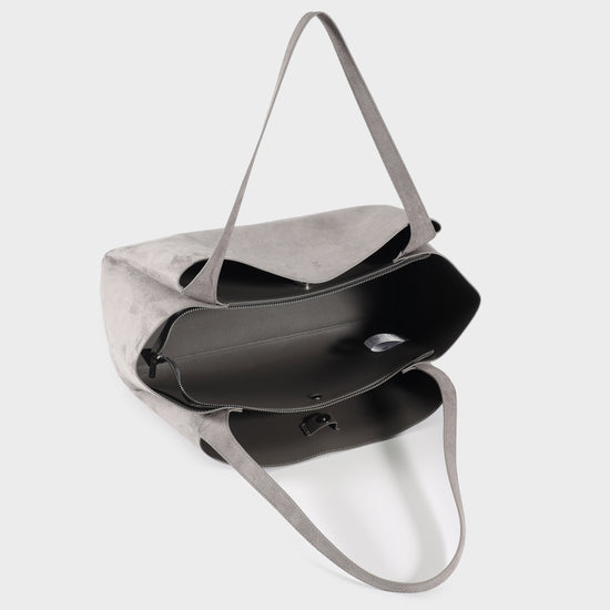 Borsa a spalla IVORY SUEDE - TAUPE
