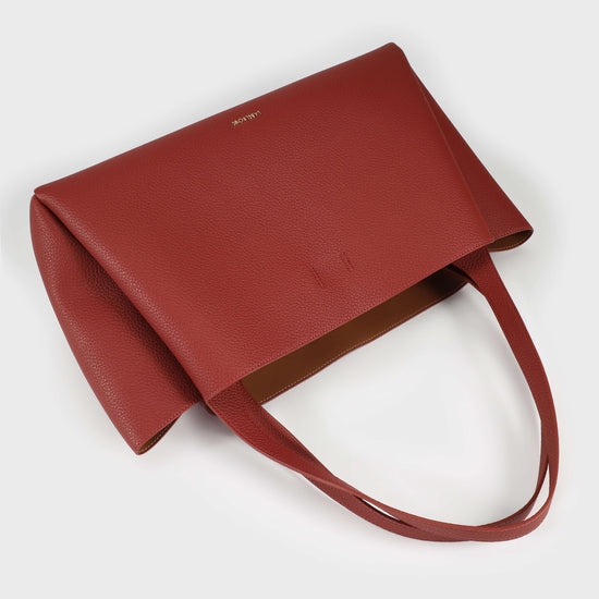 Borsa a spalla IVORY - BURGUNDY PREVENDITA