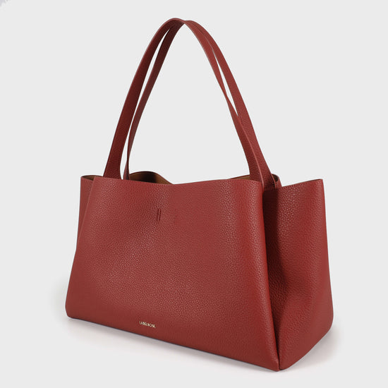 Borsa a spalla IVORY - BURGUNDY PREVENDITA