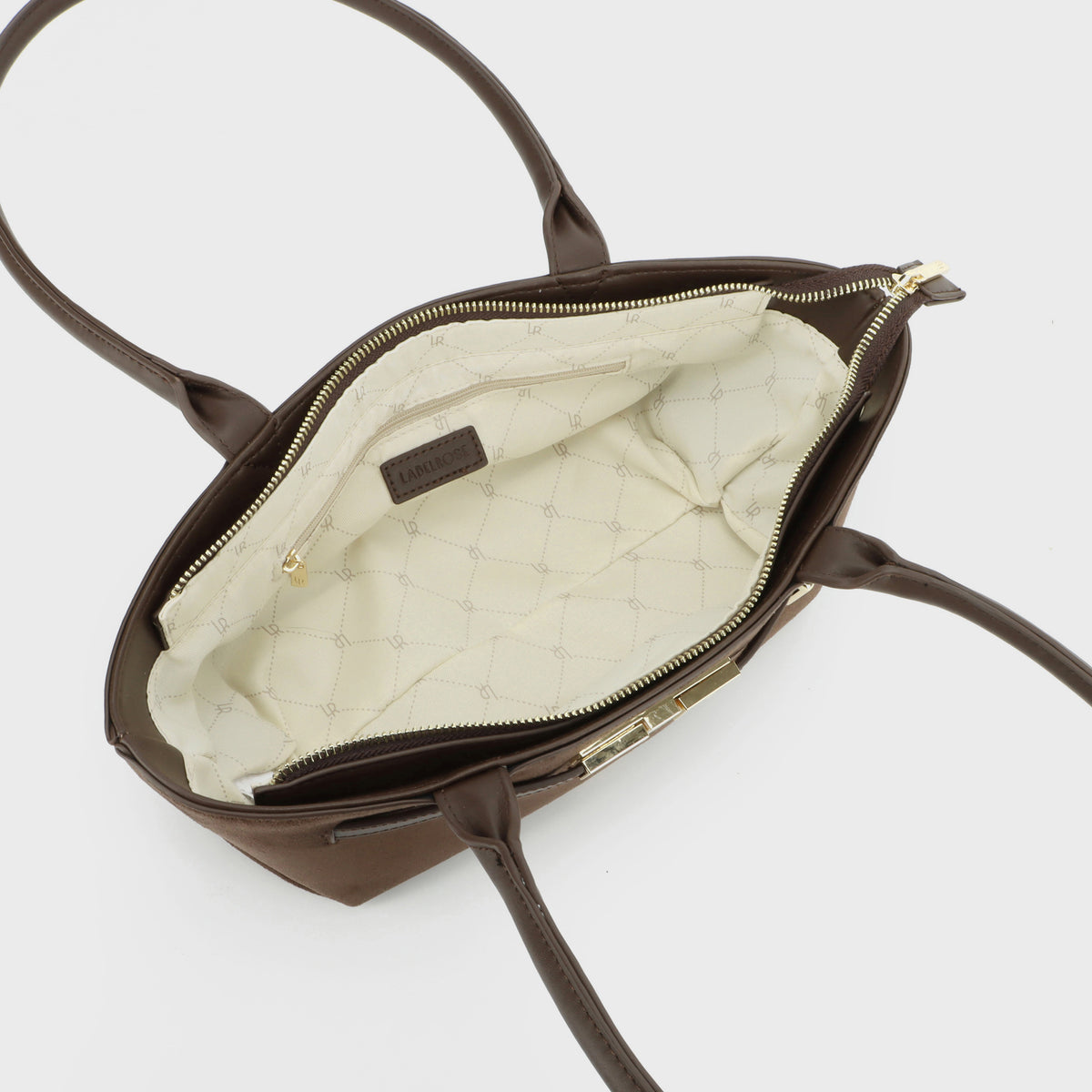 JAY SUEDE Shoulder Bag - WINE CHOCOLATE