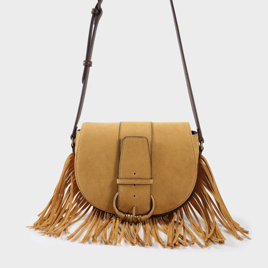 Borsa a spalla JOANNA - CAMEL