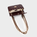 KATE SMALL shoulder bag - BURGUNDY