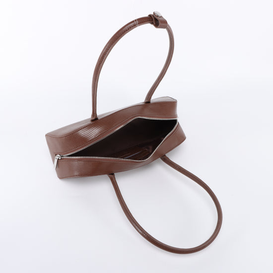 Borsa a spalla LONGUETTE- AMBER BROWN