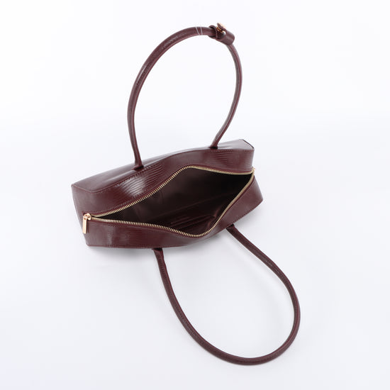 Shoulder bag LONGUETTE - DEEP WINE RED