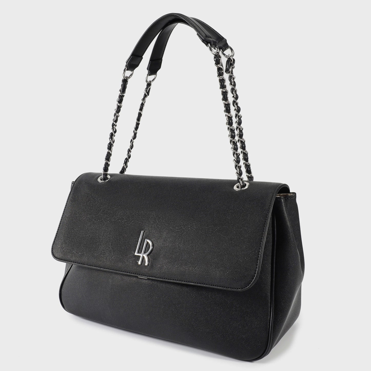 Borsa a spalla MARGARET - NERO SILVER