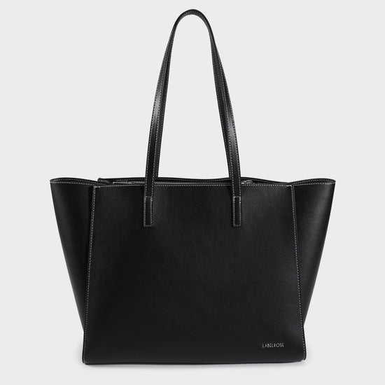 MELISSA BIG Shoulder Bag - BLACK SILVER
