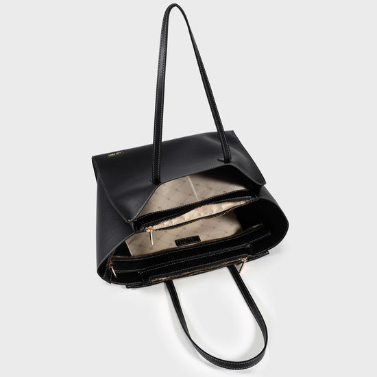 MELISSA BIG BLACK GOLD shoulder bag