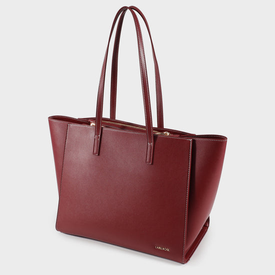 MELISSA BIG Shoulder Bag - BURGUNDY