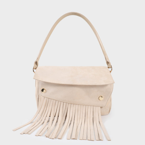 MEREDITH Shoulder Bag - BEIGE