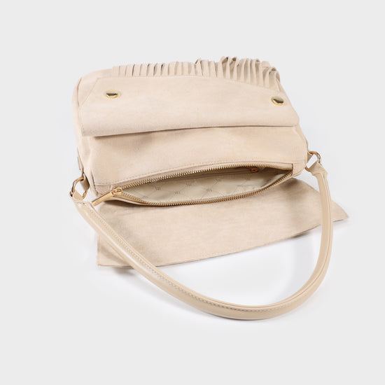 MEREDITH Shoulder Bag - BEIGE