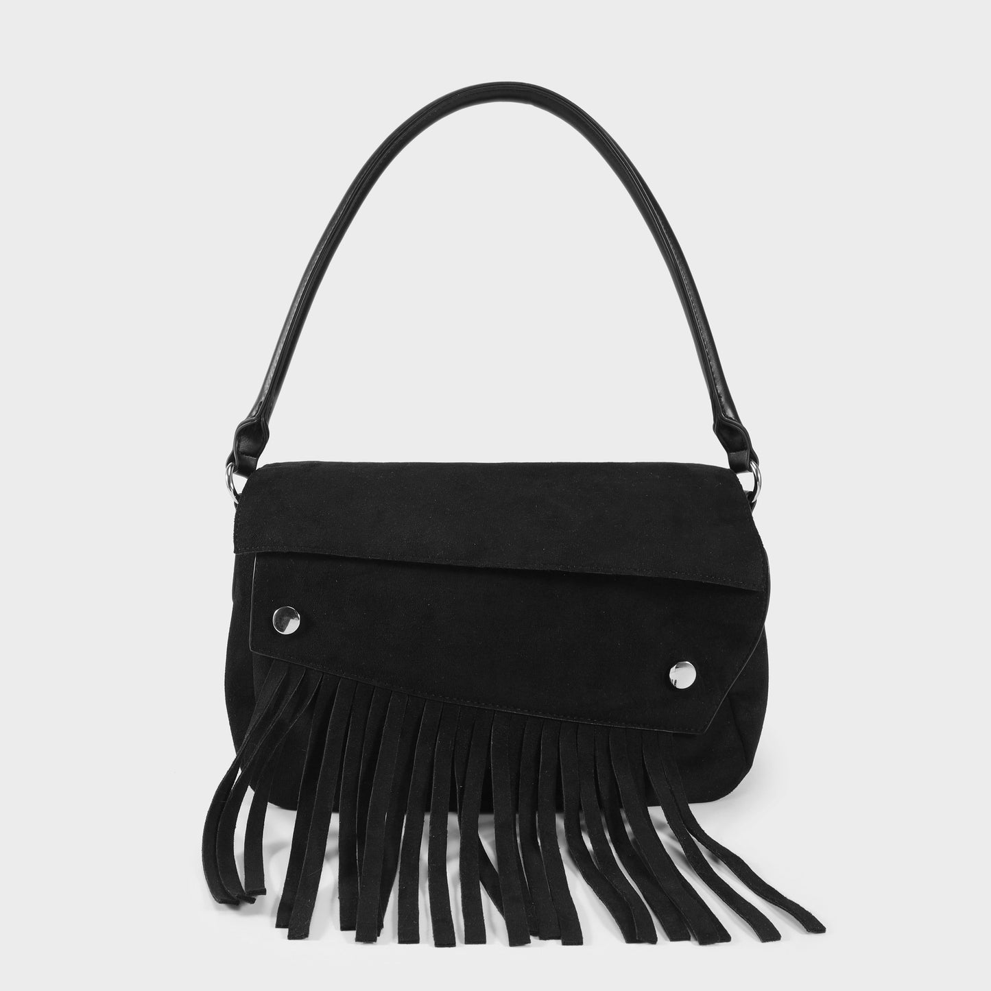 Bolso de hombro MEREDITH - NEGRO PLATA