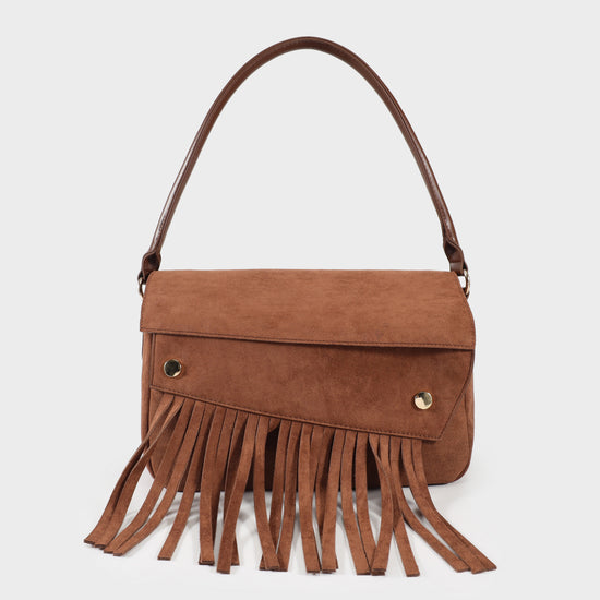 MEREDITH Shoulder Bag - LIGHT BROWN
