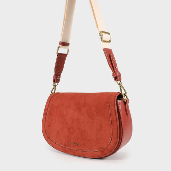 Borsa a tracolla MILEY - TERRACOTTA