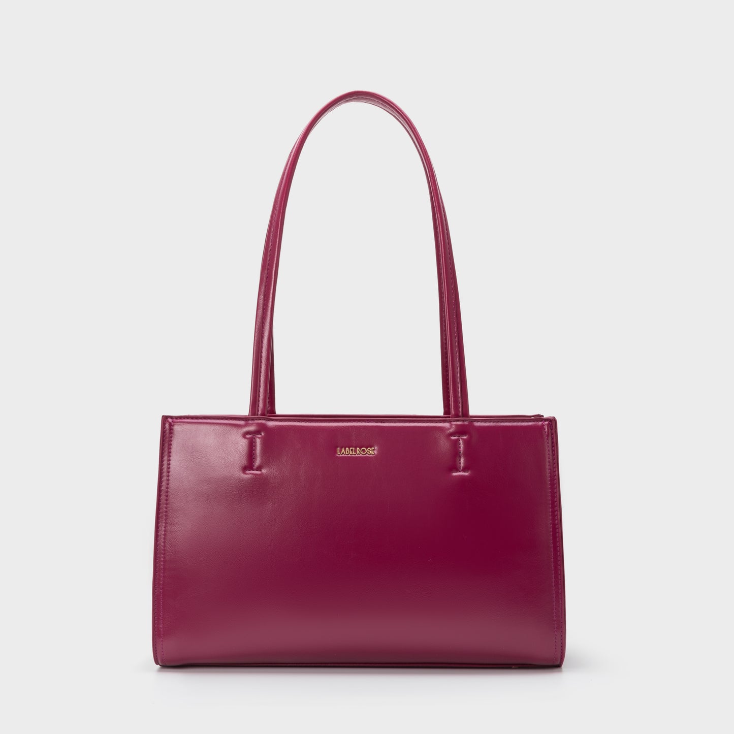 Borsa a spalla PATENT TOTE - PLUM