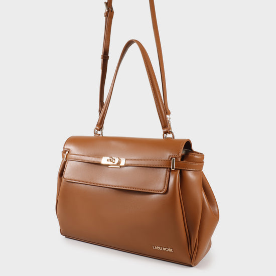 Borsa a tracolla QUINN- CAMEL
