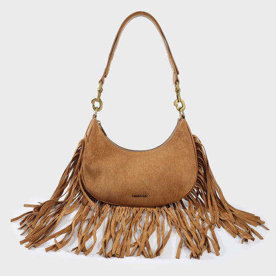 Borsa a spalla SHIRLEY - CAMEL