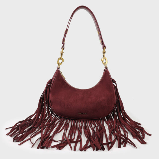 SHIRLEY Shoulder Bag - WINE