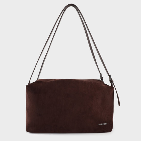 Shopping bag a spalla SIDNEY - MARRONE