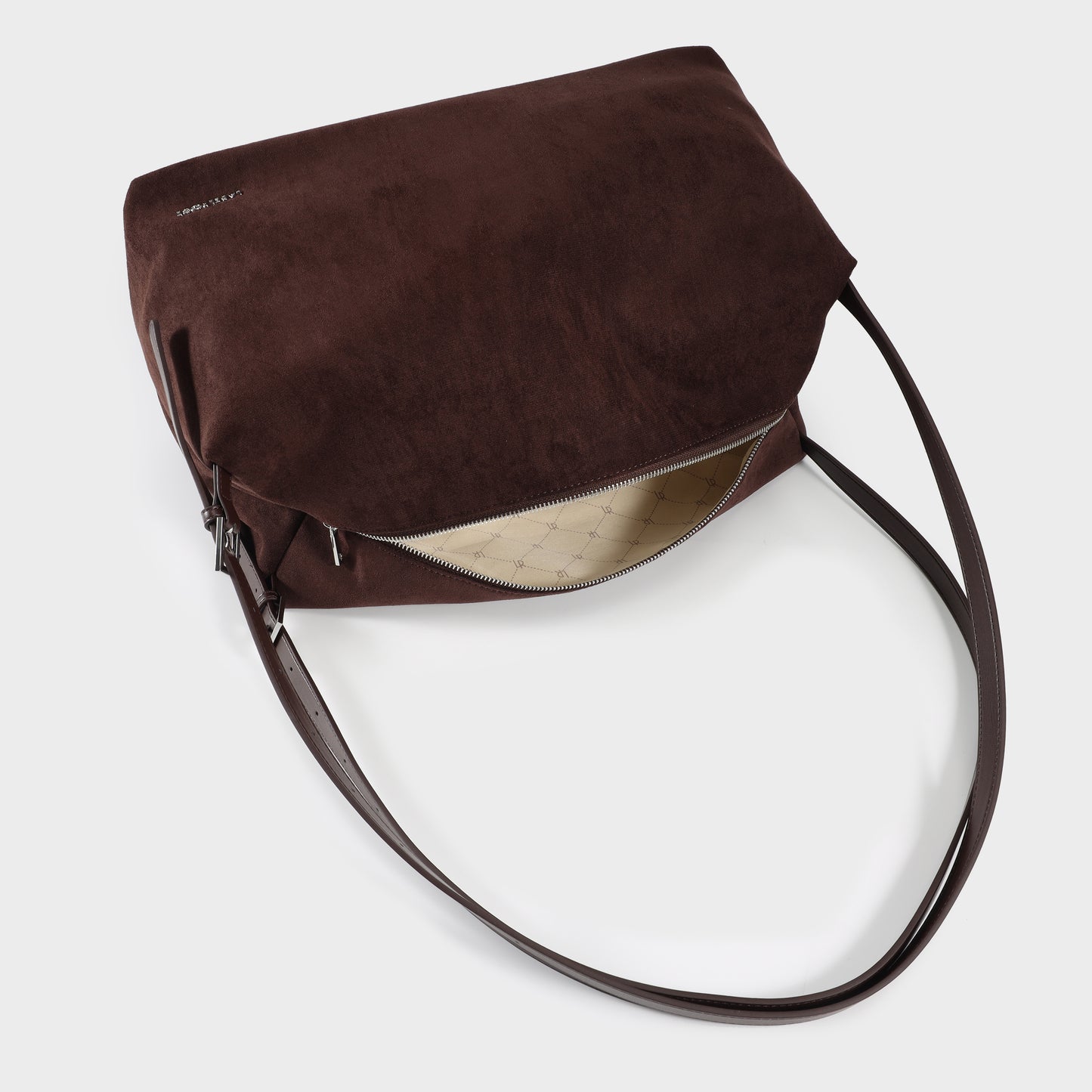 Shopping bag a spalla SIDNEY - MARRONE