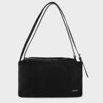 SIDNEY shoulder shopping bag - BLACK GOLD