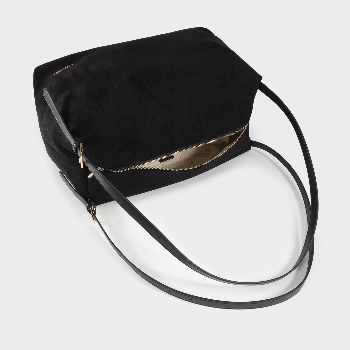 SIDNEY shoulder shopping bag - BLACK GOLD