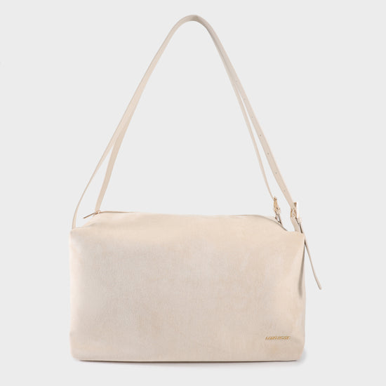 SIDNEY shoulder shopping bag - CREAM