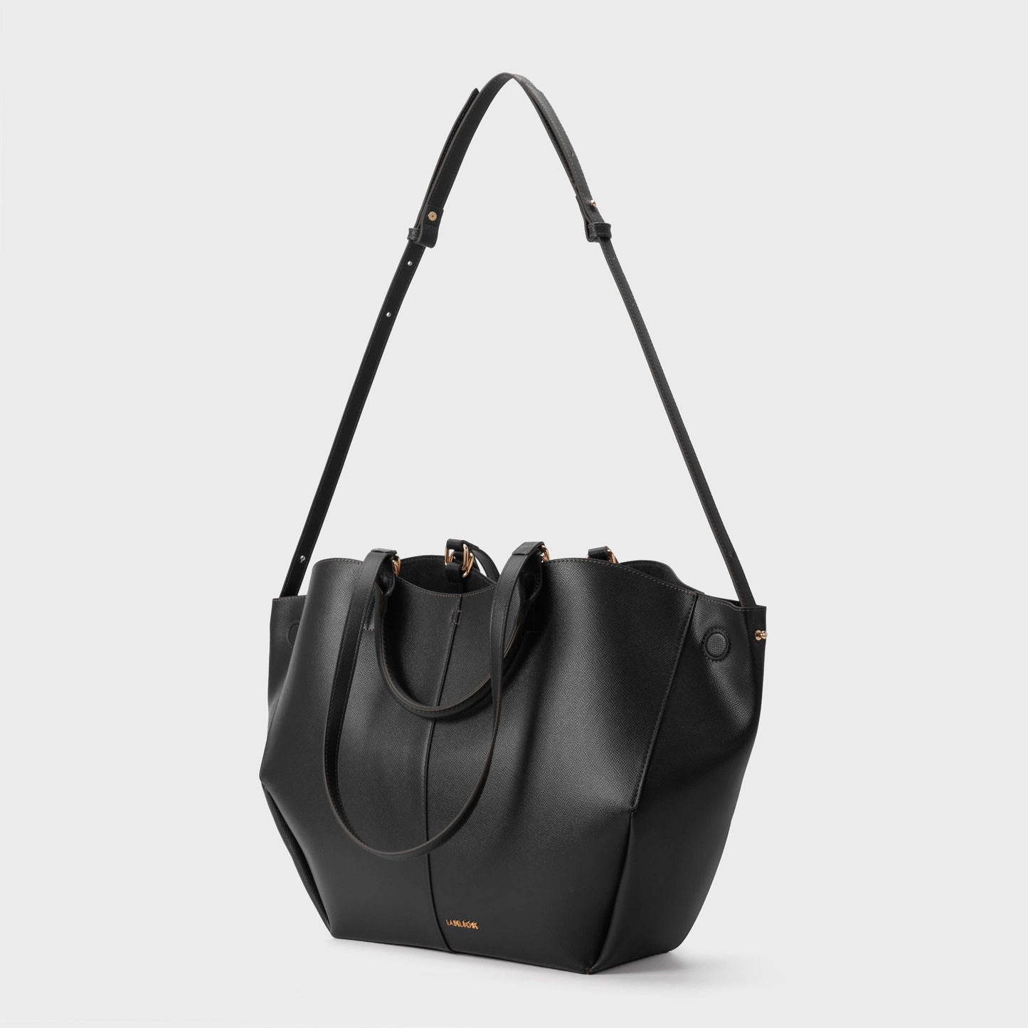 SCARLETT BIG Shoulder Bag - BLACK GOLD