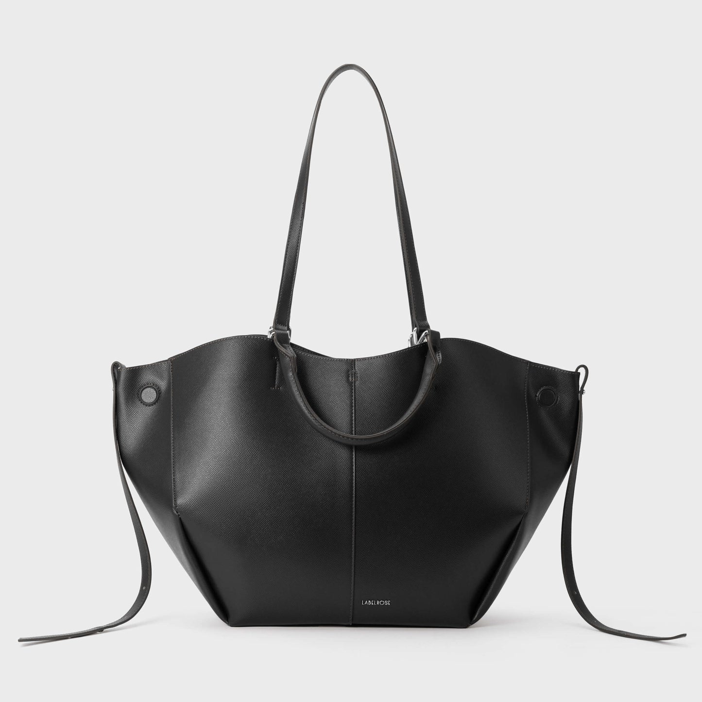 SCARLETT BIG Shoulder Bag - BLACK SILVER