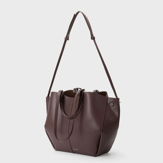 SCARLETT BIG Shoulder Bag - DARK PURPLE