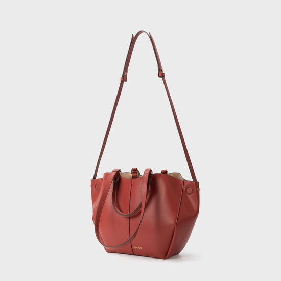 Borsa a spalla SCARLETT SMALL - ROSSO MATTONE