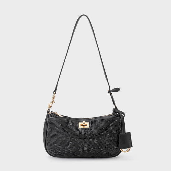 Borsa a spalla TIARA - BLACK GOLD