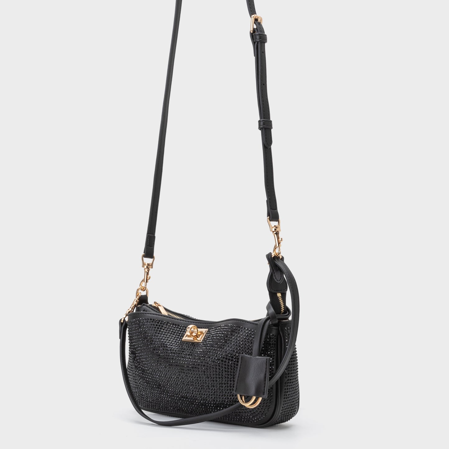 Borsa a spalla TIARA - BLACK GOLD