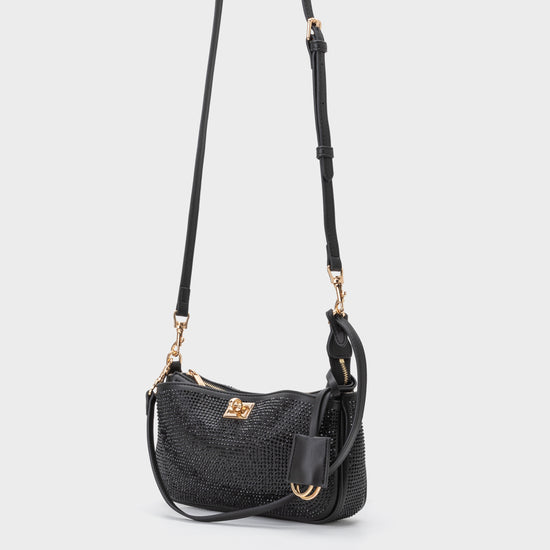 Borsa a spalla TIARA - BLACK GOLD
