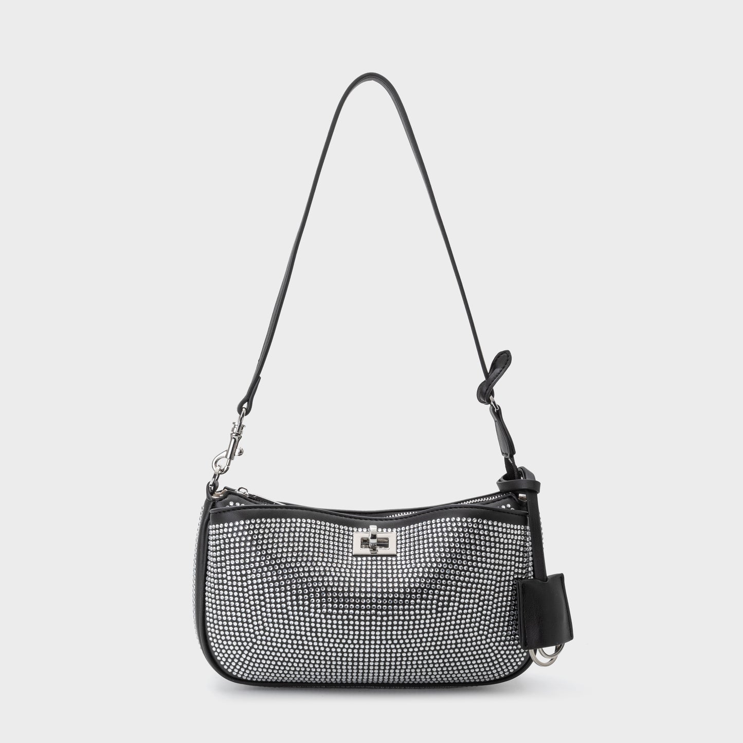Borsa a spalla TIARA - BLACK SILVER