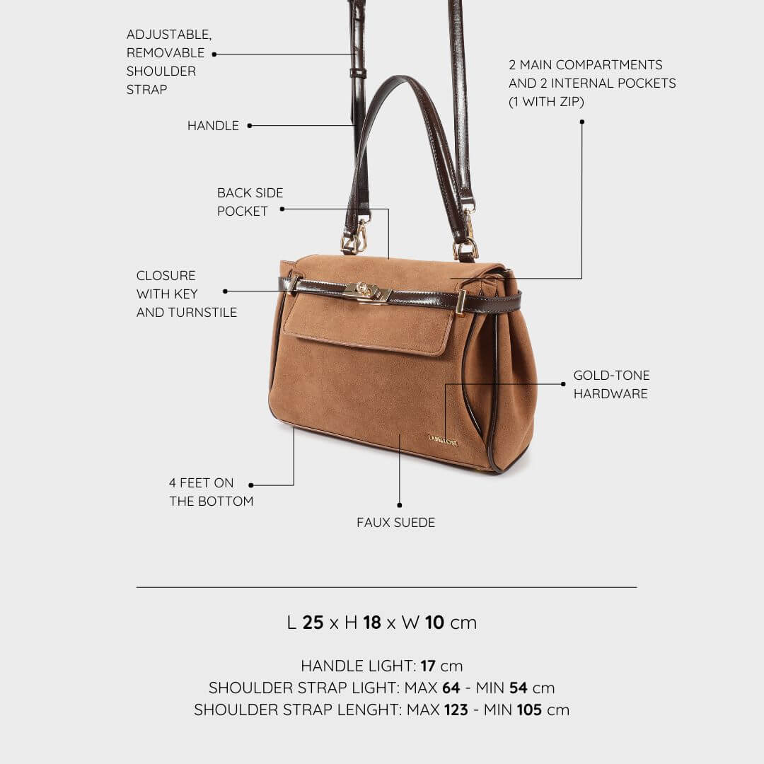 HARPER Shoulder Bag - BROWN