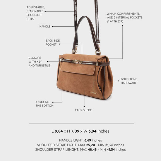 HARPER Shoulder Bag - BROWN