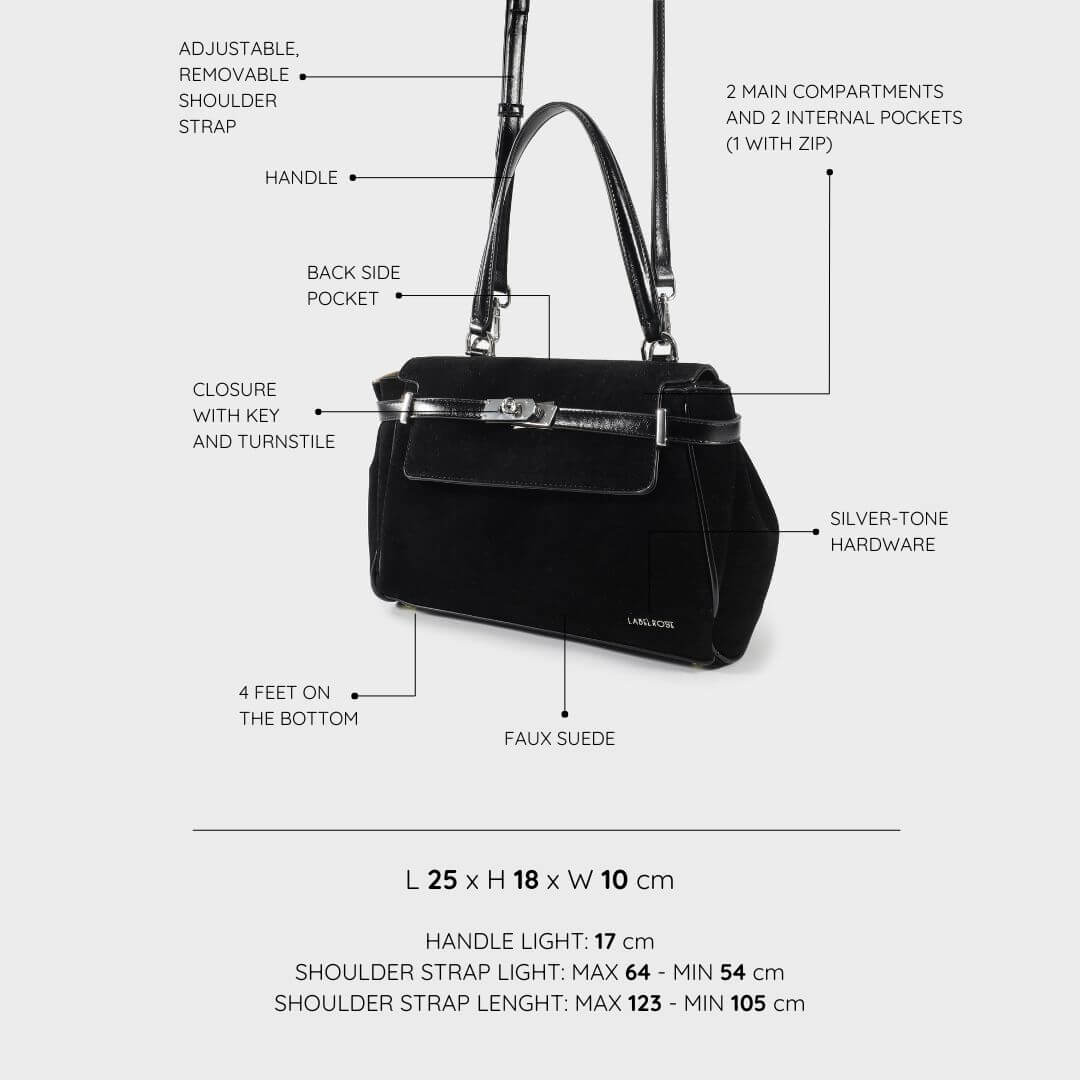 HARPER Shoulder Bag - BLACK SILVER