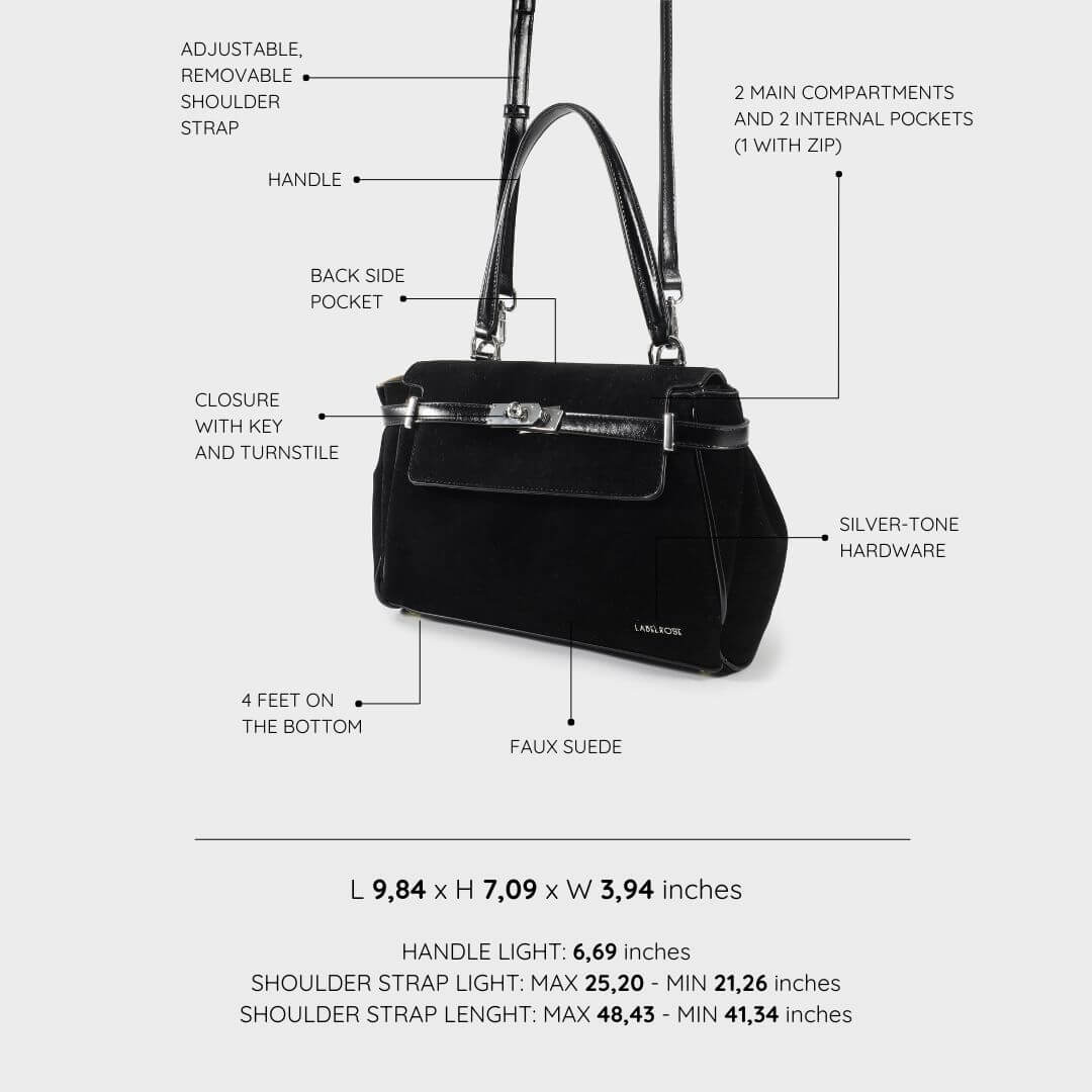 HARPER Shoulder Bag - BLACK SILVER