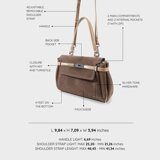 HARPER Shoulder Bag - TAUPE