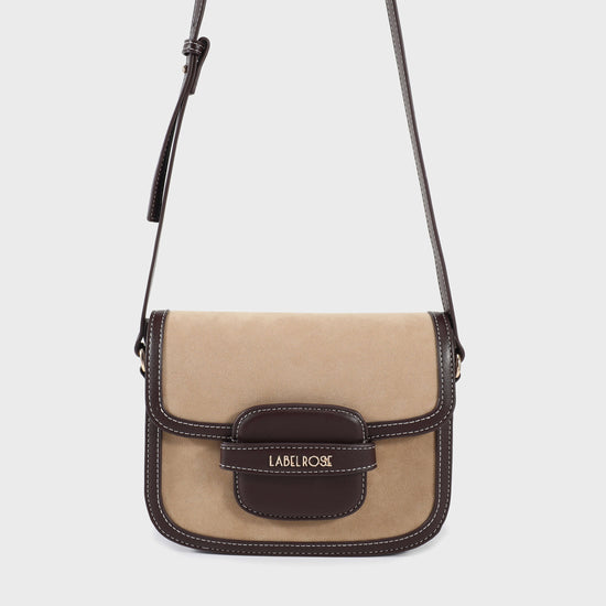 ADDISON saddle shoulder bag - BEIGE