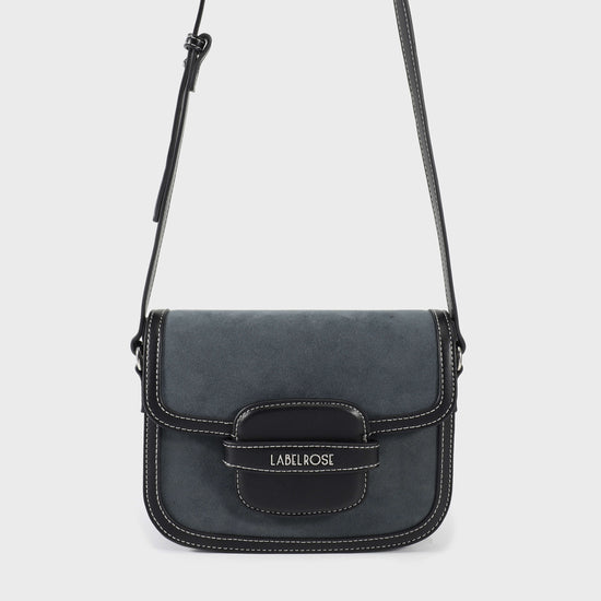 ADDISON Saddle Shoulder Bag - BLACK SILVER