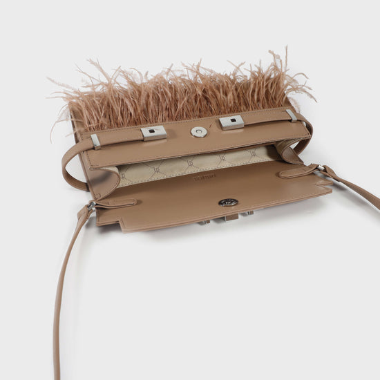 GRACE LONG LE Shoulder Bag - BEIGE