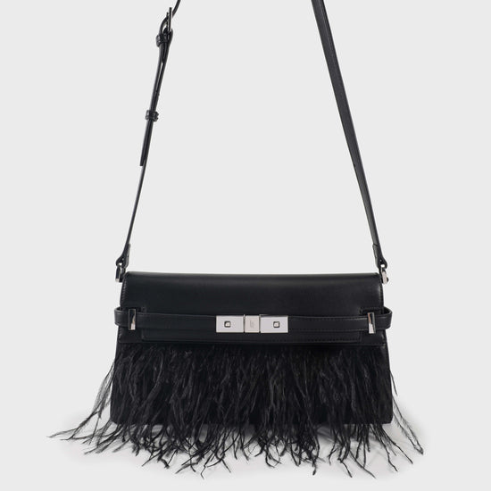 GRACE LONG LE Shoulder Bag - BLACK