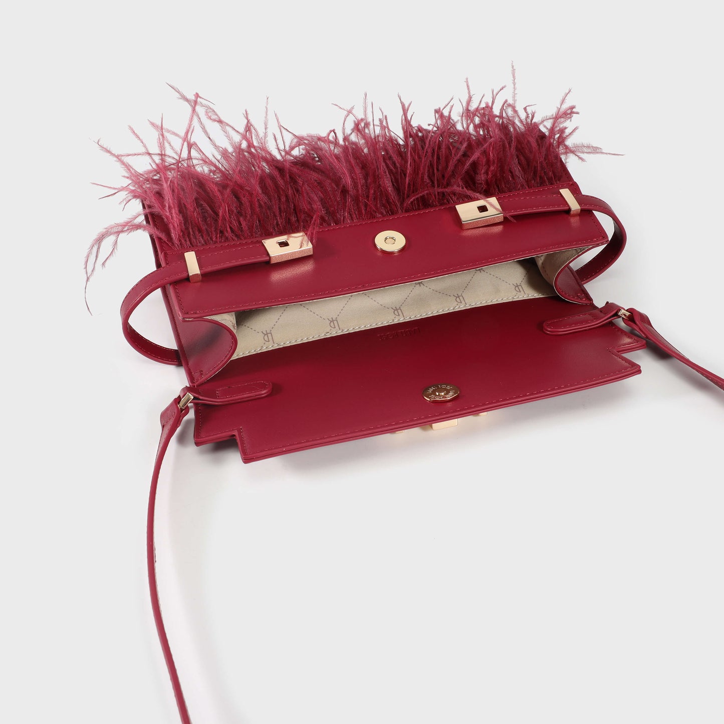 Borsa a tracolla GRACE LONG LE - CHERRY