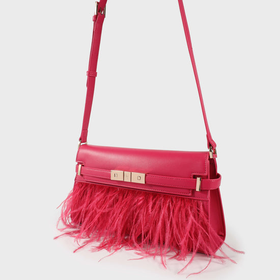 Borsa a tracolla GRACE LONG LE - MAGENTA