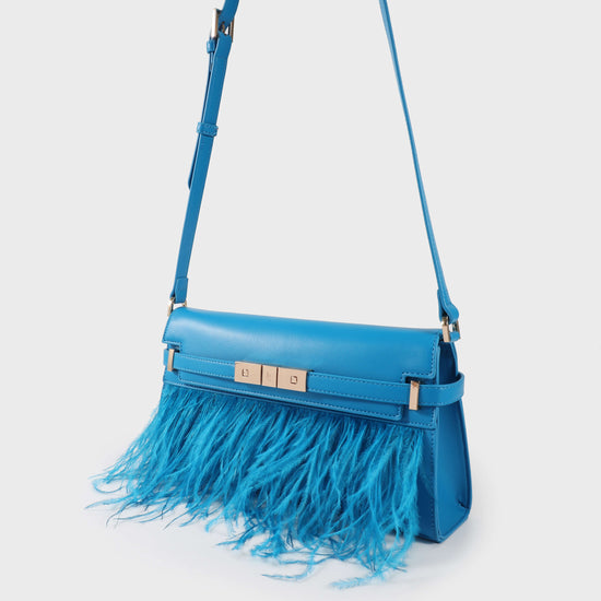 Borsa a tracolla GRACE LONG LE - TURQUOISE